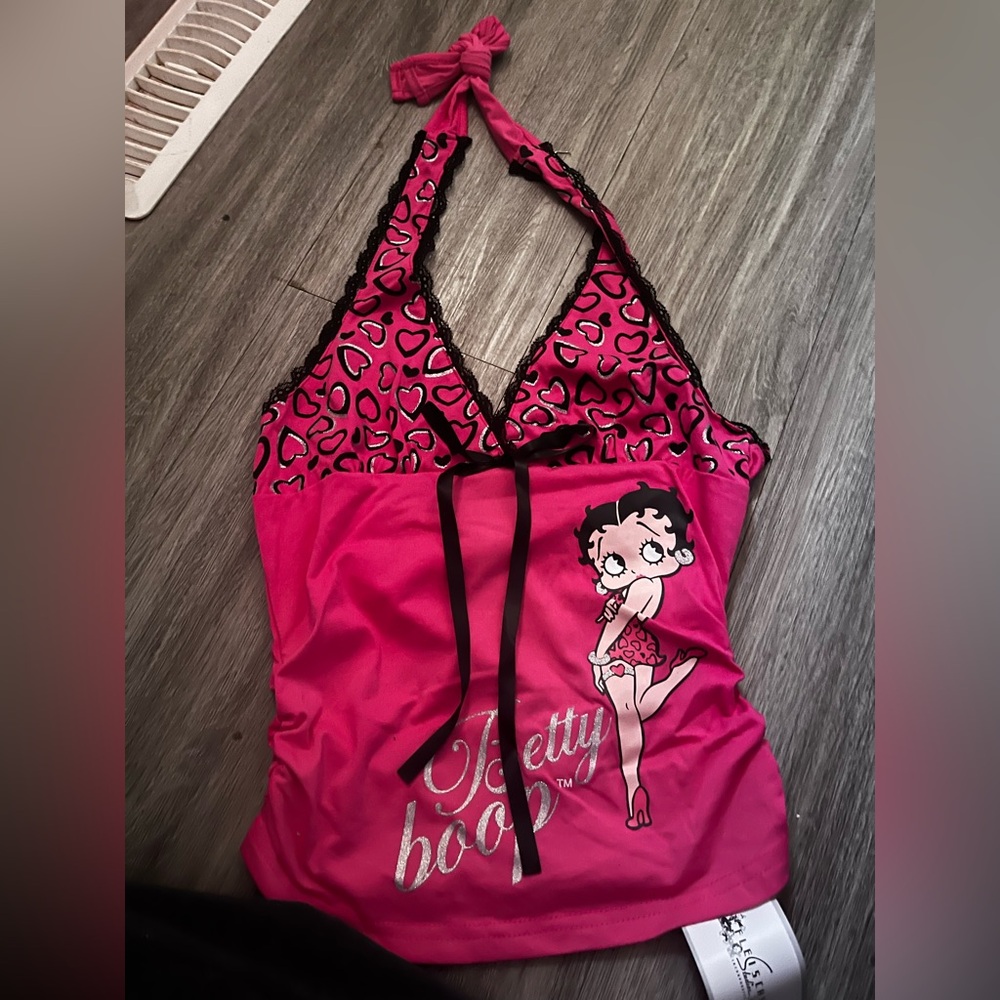 Betty Boop Pink Halter Top